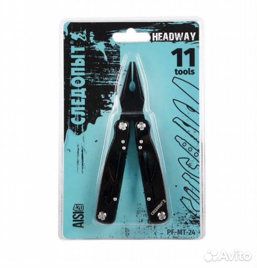 Мультитул плоскогубцы следопыт headway в чехле
