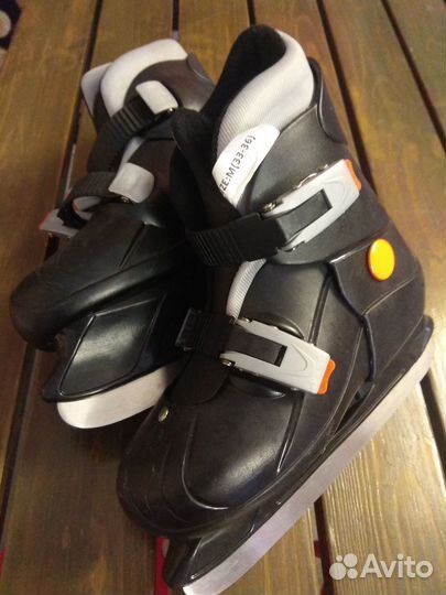 Коньки детские, раздвижные. Размер М (33-36)