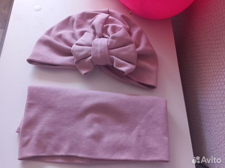 Шапка летняя набор шапка и снуд чалма