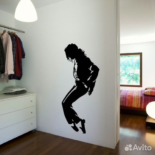 Виниловый стикер Майкл Джексон и Одри Хепберн