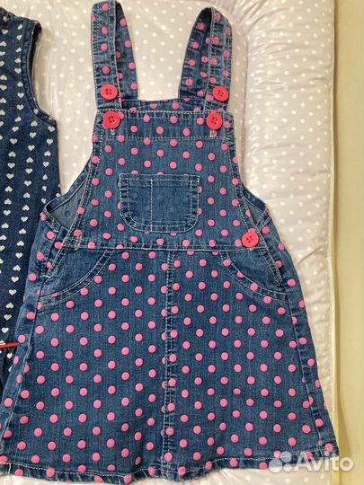 Джинсовые сарафаны для девочки 98