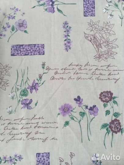 Ткань лен с хлопком 