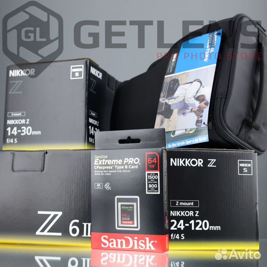 Nikon Z6 II+Z 14-30+Z 24-120+SanDisk 64GB+Holster