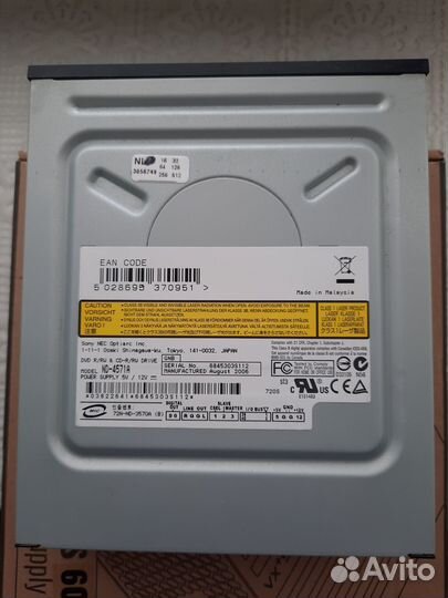 Dvd привод sony NEC Optiarc