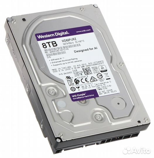 Жесткий диск 3.5 SATA 8TB Western Digital Purple W