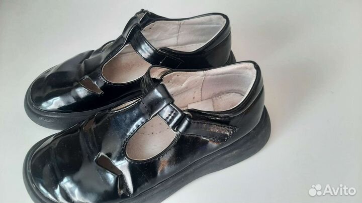 Туфли школьные для девочки 30 синие
