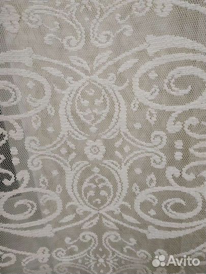 Гардины 2шт и тюль для кухни