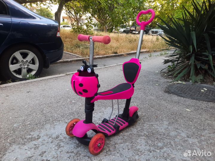 Самокат трехколесный детский 3 в 1