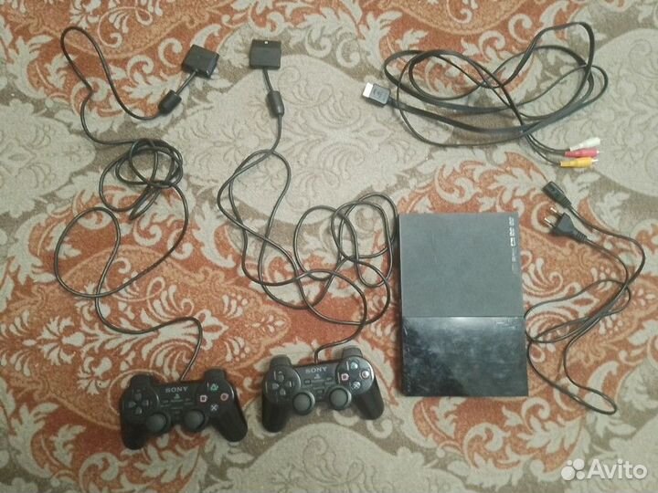 Sony playstation 2 +2 джойстика