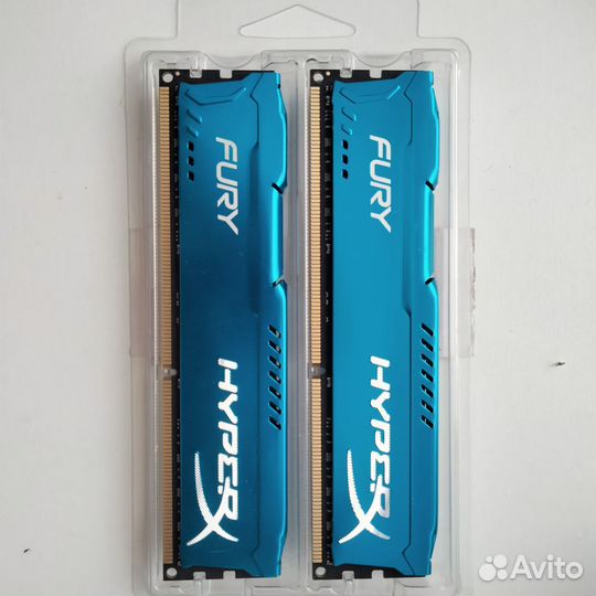 Оперативная память HyperX fury ddr3 2x8 gb 1866