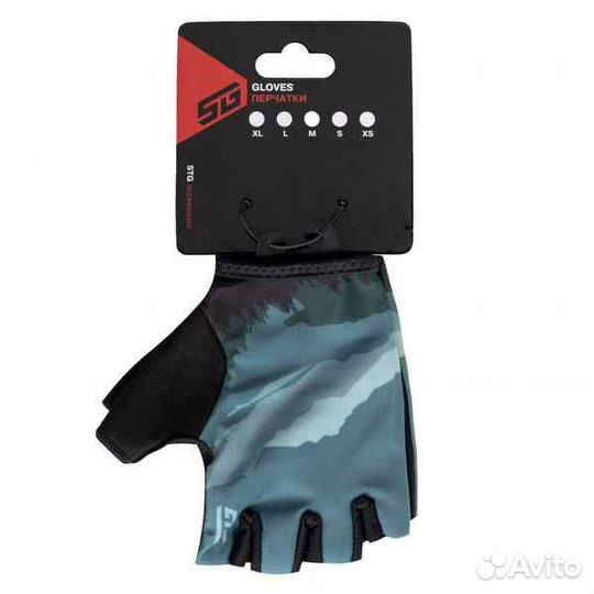 Велоперчатки STG Slim Skin, размер M, зеленый
