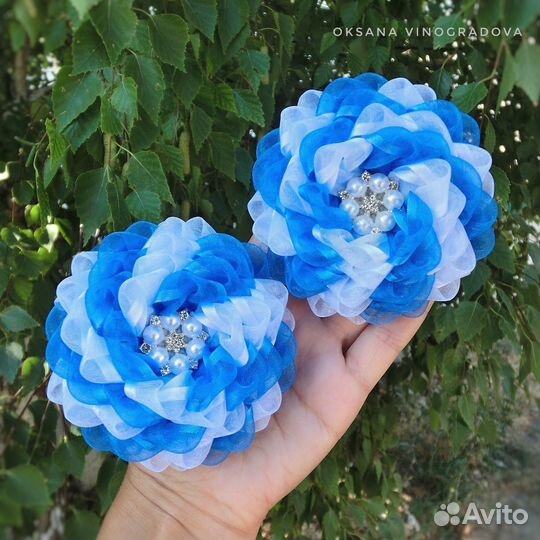 Банты белые школа 1 сентября