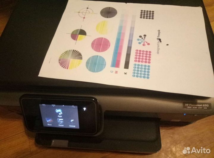 Мфу HP с wifi, печатают черным