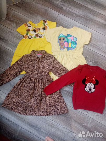 Вещи пакетом на девочку 110 116
