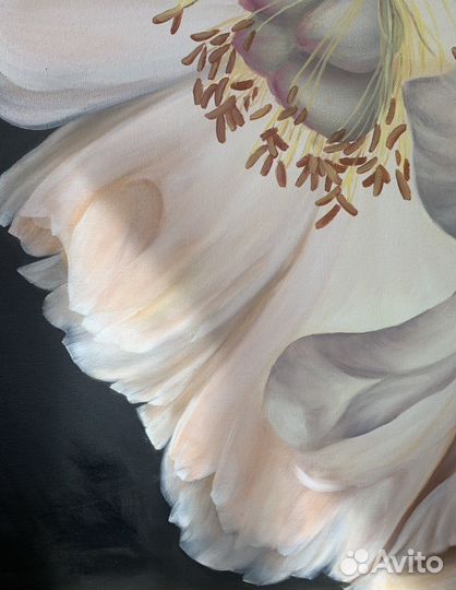 Интерьерная картина маслом «Пионы»