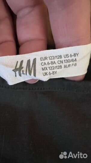 Футболки для девочки 122 128 H&M