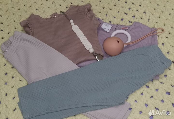 Вещи на девочку пакетом, размер 86