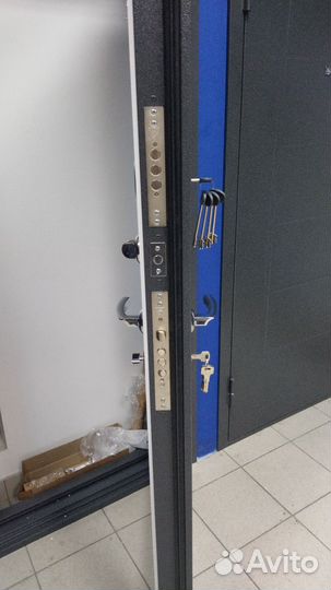 Дверь входная в квартиру железная с зеркалом