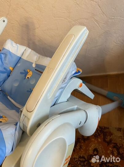 Детский стульчик для кормления chicco polly