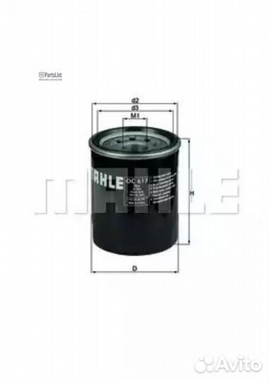 Mahle OC617 Фильтр