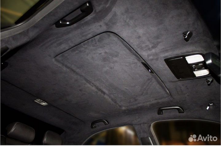 Самоклеющаяся алькантара черная 1000ммх1500мм