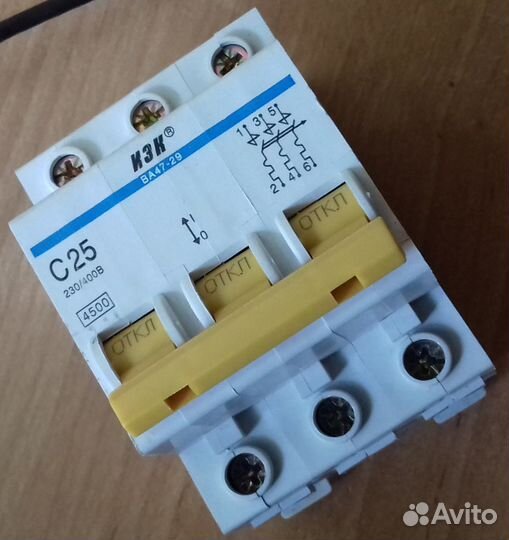 Автоматические выключатели пробки 6.3,8,10,16,25А