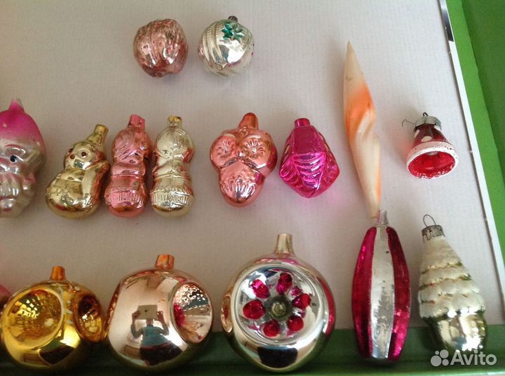 Советские старые елочные игрушки. Елочка