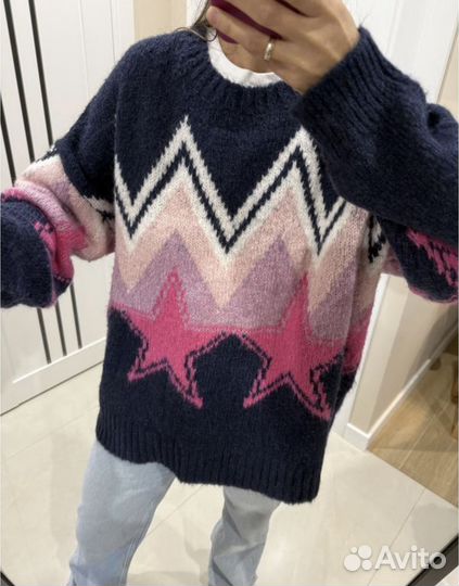 Шерстяной свитер оверсайз