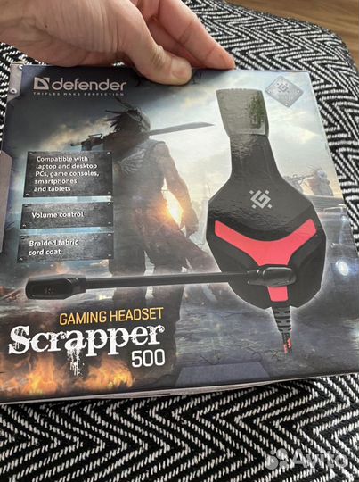 Наушники с микрофоном defender