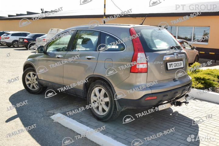 Фаркоп с нерж. накладкой Honda CR-V 2007-2012, под квадрат, 50733