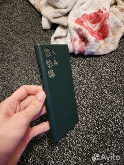 Чехол Leather Case для Samsung Galaxy S22 Ultra