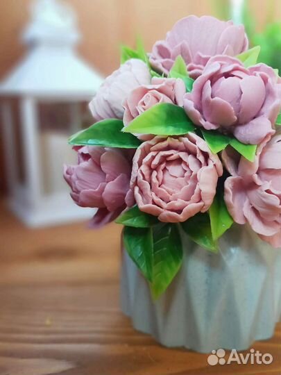 Интерьерный букет из мыла ручной работы