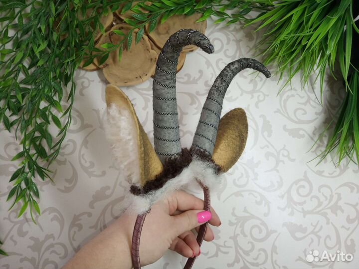 Ободок рожки козы серны