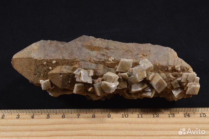 Красивый кристалл Кварц, кальцит. Лот №1029