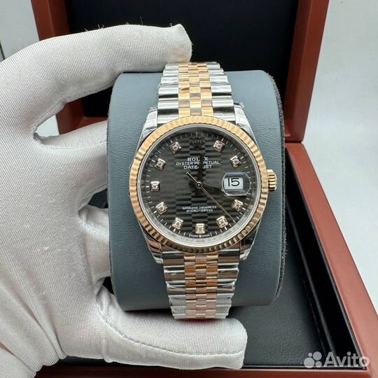 Часы женские серые Datejust Rolex