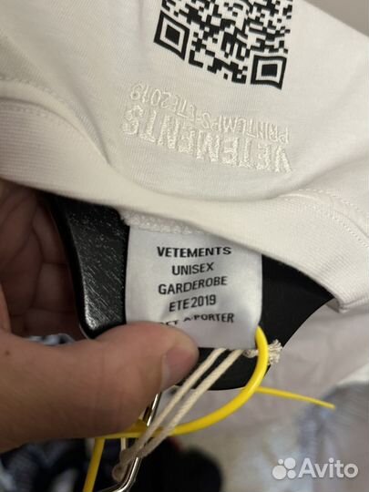 Футболка Vetements Qr code оригинал