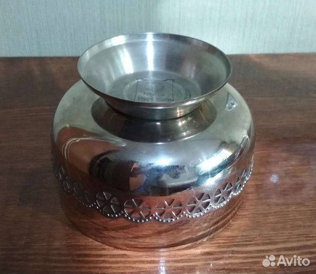 Эксклюзивная ваза стекло мельхиор