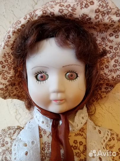 Кукла фарфоровая винтажная немецкая. Лот 1