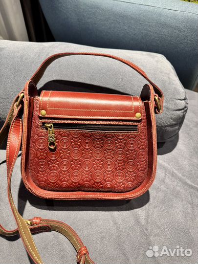 Сумка натуральная кожа коричневая