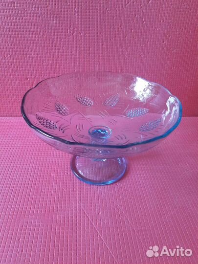 Цветное стекло СССР Вазы д/фруктов