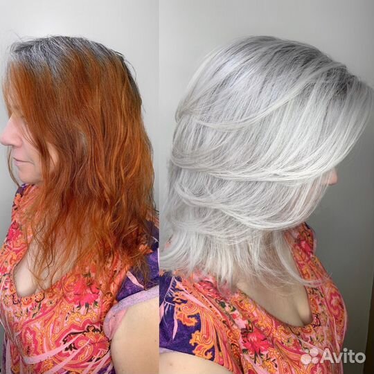 Ретушь седины. Окрашивание