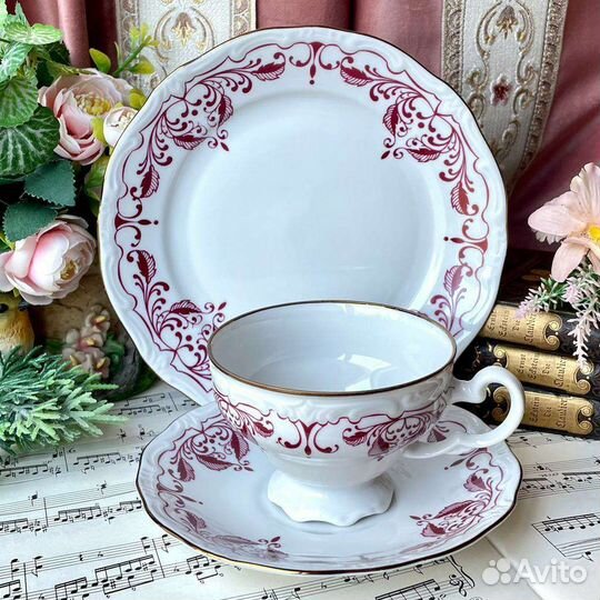 Трио чай/кофе клеймо Fine China Lichte