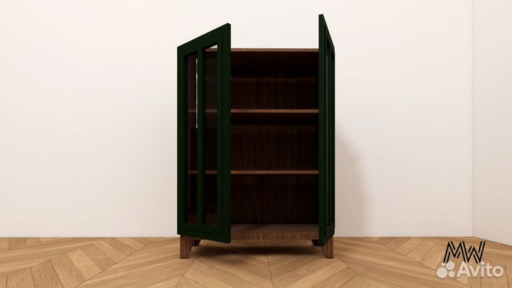 Комод распашной с тремя полками из мдф