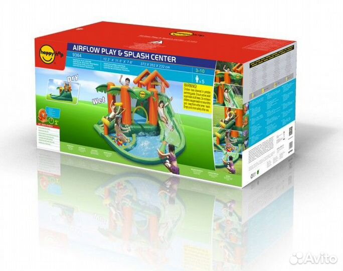 Надувной водный батут Happy Hop 