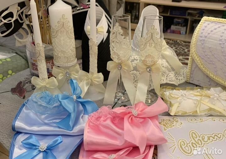 Свадебные аксессуары на стол