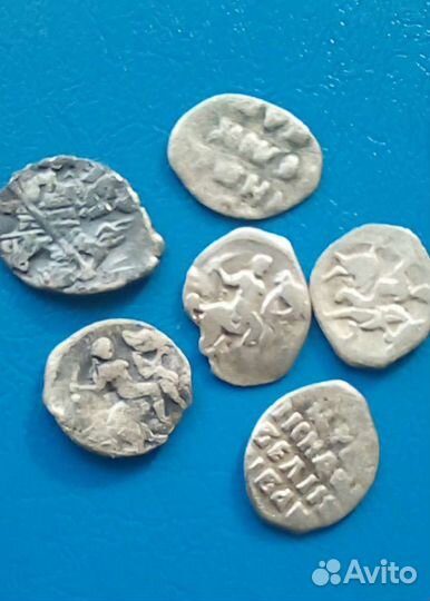 Серебряные монеты 16-17 век, чешуя (оригинал)