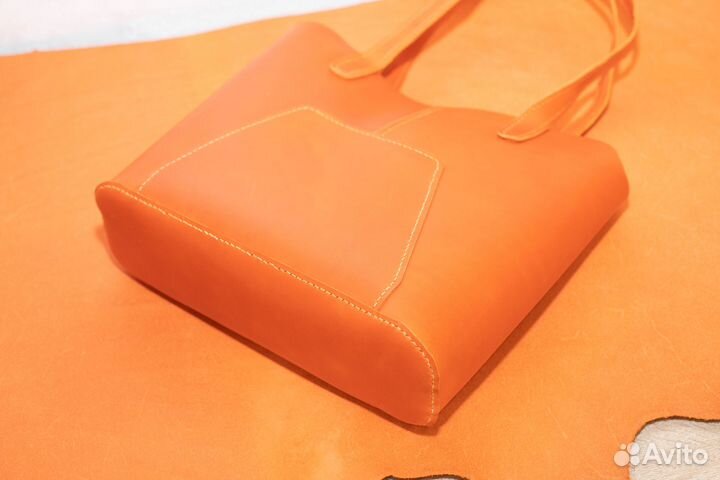 Сумка шоппер. Ручная работа. Натуральная кожа