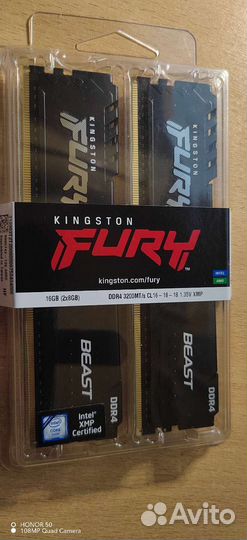 Kingston Fury DDR4 16Гб