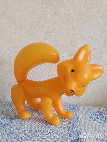 Лиса пластик игрушки СССР