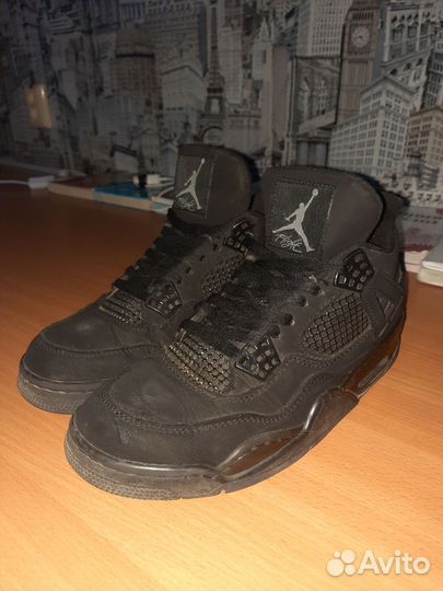 Зимние кроссовки Nike Air Jordan 4 Retro Black Cat